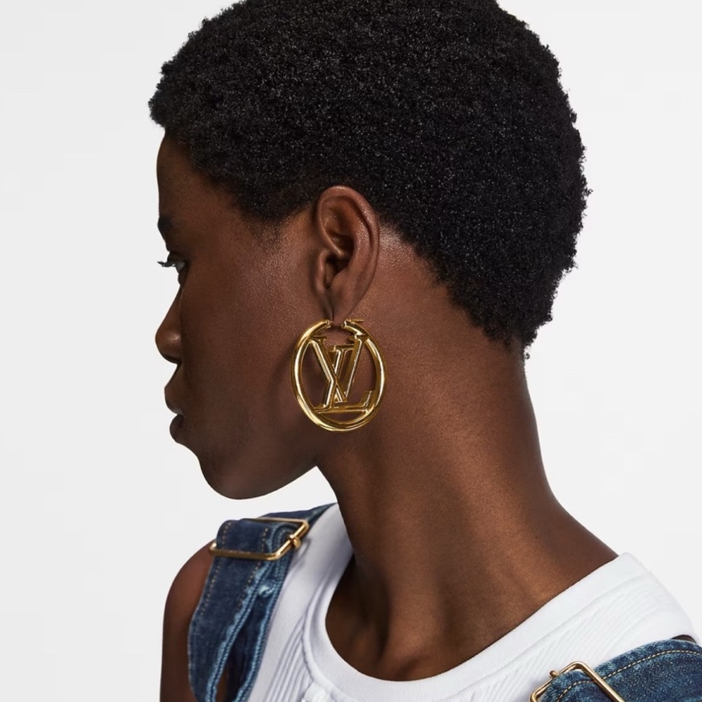 Gold Designer Hoop Earrings